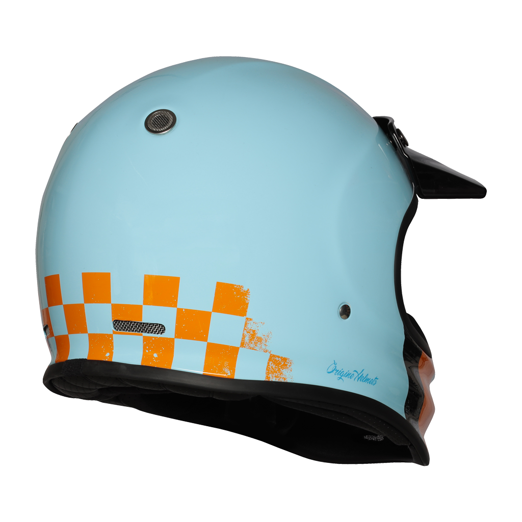 Origine Helmets - vintage cross helmet Virgo Danny Light Blue - Gloss