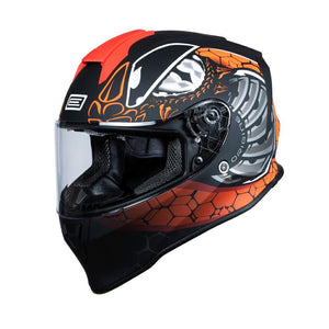 FIGHTER FLUO RED BLACK MATT