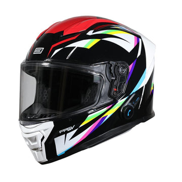 MESH RED BLACK GLOSS